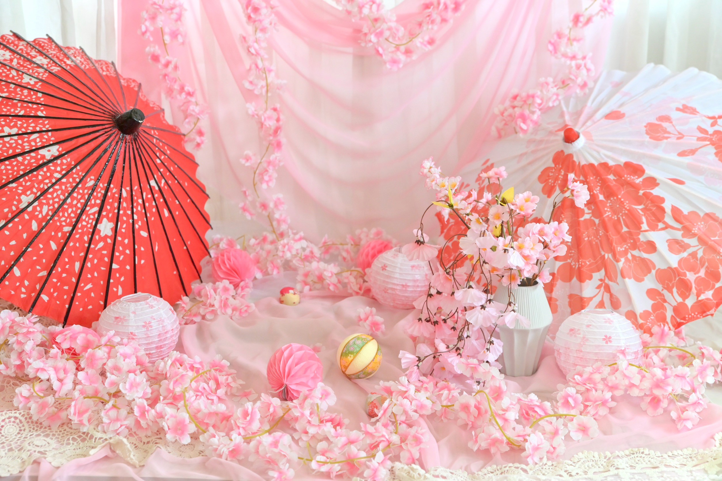 天使が舞い降りる👼ベビーペイント桜まつり🌸♪✨